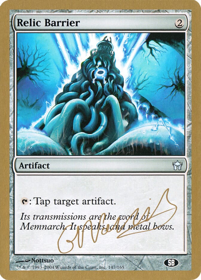 Relic Barrier (Gabriel Nassif) (SB) [World Championship Decks 2004] MTG Single Magic: The Gathering  | Multizone: Comics And Games