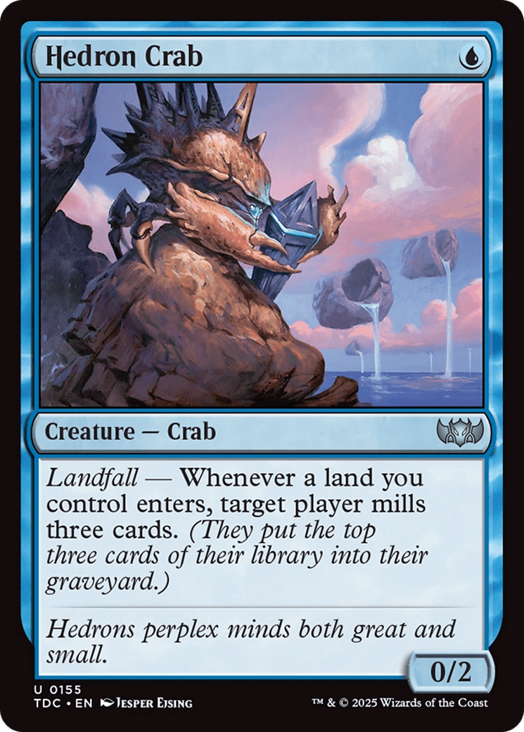 Hedron Crab [Tarkir: Dragonstorm Commander] MTG Single Magic: The Gathering  | Multizone: Comics And Games