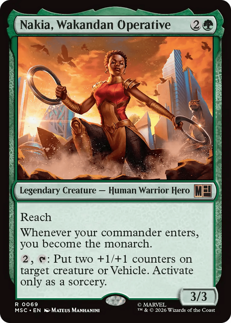 Nakia, Wakandan Operative [Marvel Super Heroes Commander] MTG Single Magic: The Gathering  | Multizone: Comics And Games