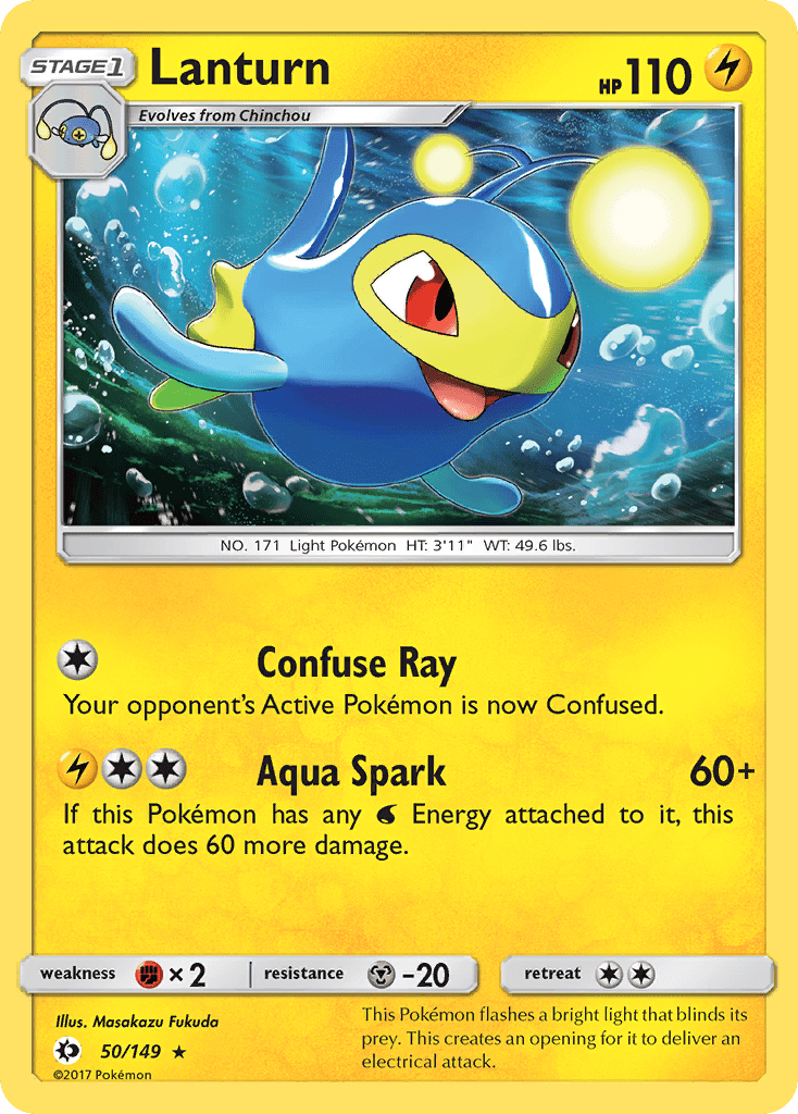 Lanturn (50/149) [Sun & Moon: Base Set] Pokemon Single Pokémon  | Multizone: Comics And Games