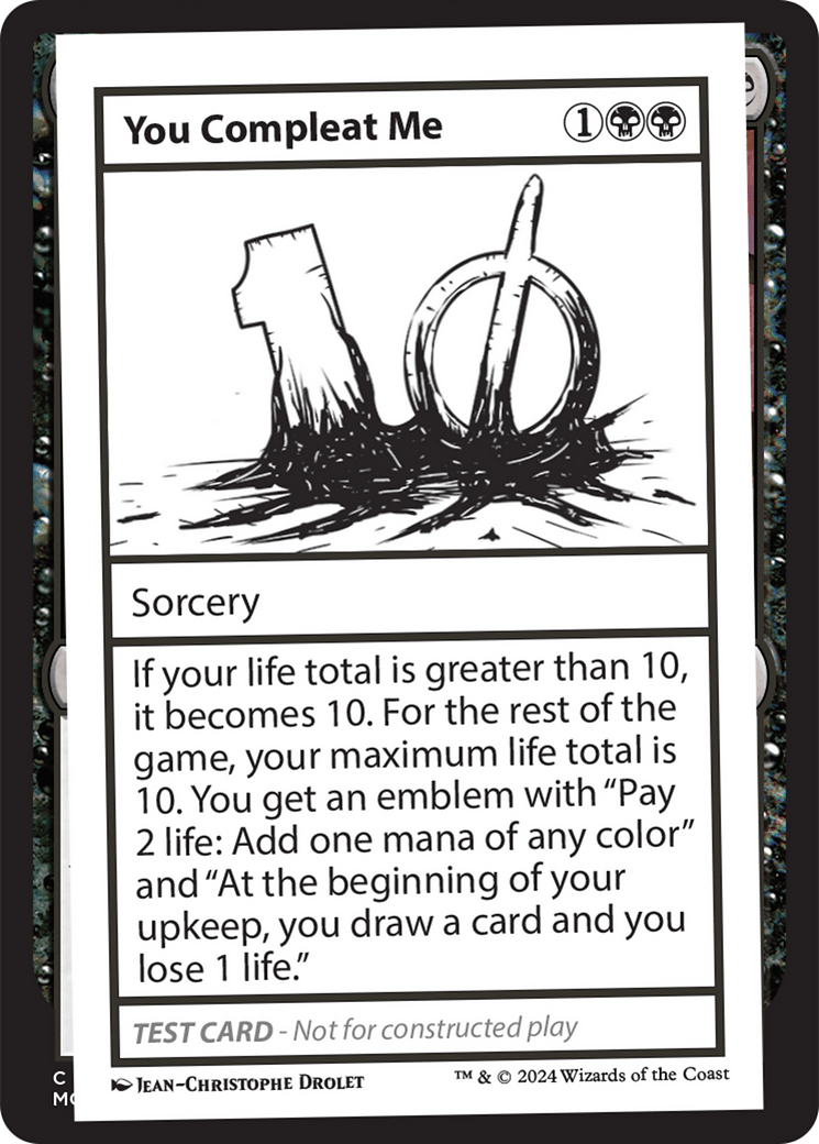 You Compleat Me [Mystery Booster 2 Playtest Cards] MTG Single Magic: The Gathering  | Multizone: Comics And Games