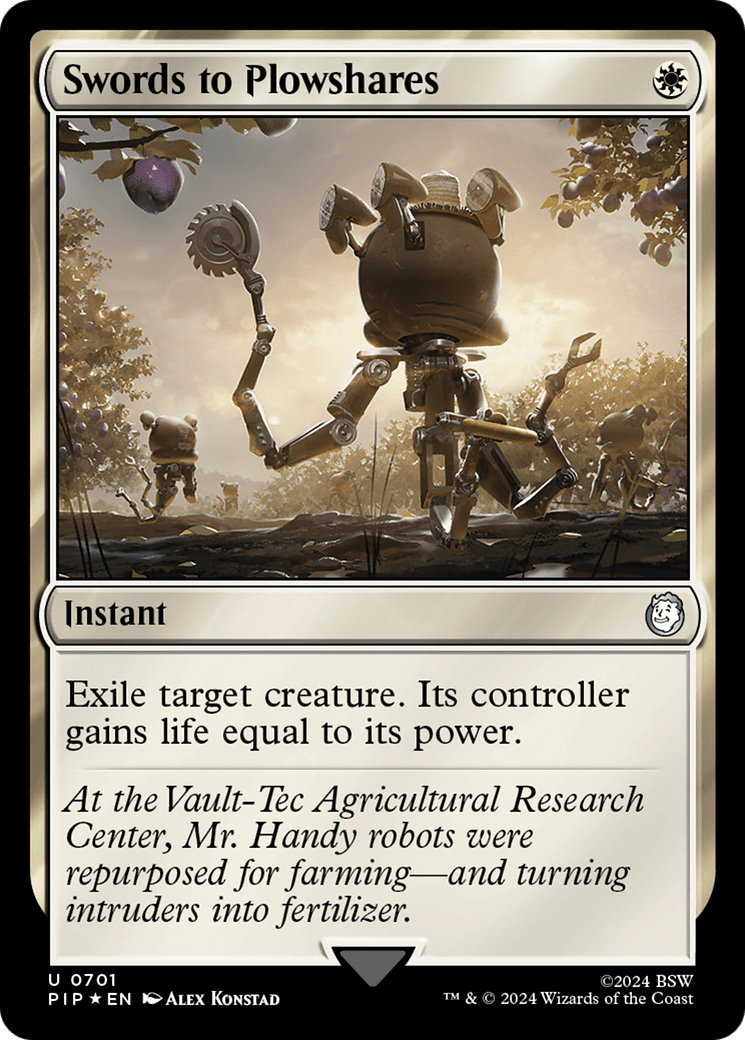 Swords to Plowshares (Surge Foil) [Fallout] MTG Single Magic: The Gathering  | Multizone: Comics And Games