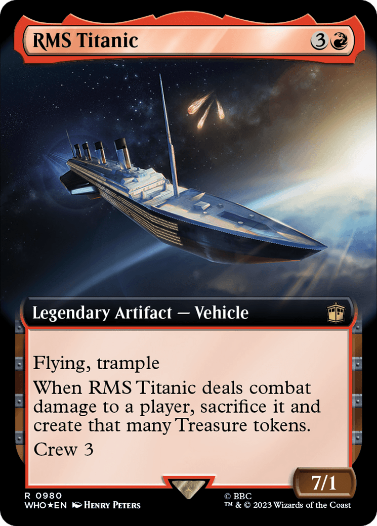 RMS Titanic (Extended Art) (Surge Foil) [Doctor Who] MTG Single Magic: The Gathering  | Multizone: Comics And Games