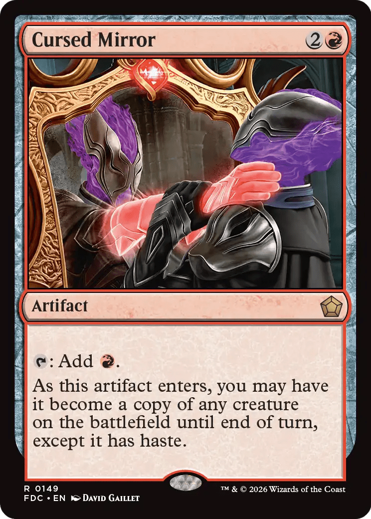 Cursed Mirror [Foundations Commander] MTG Single Magic: The Gathering  | Multizone: Comics And Games