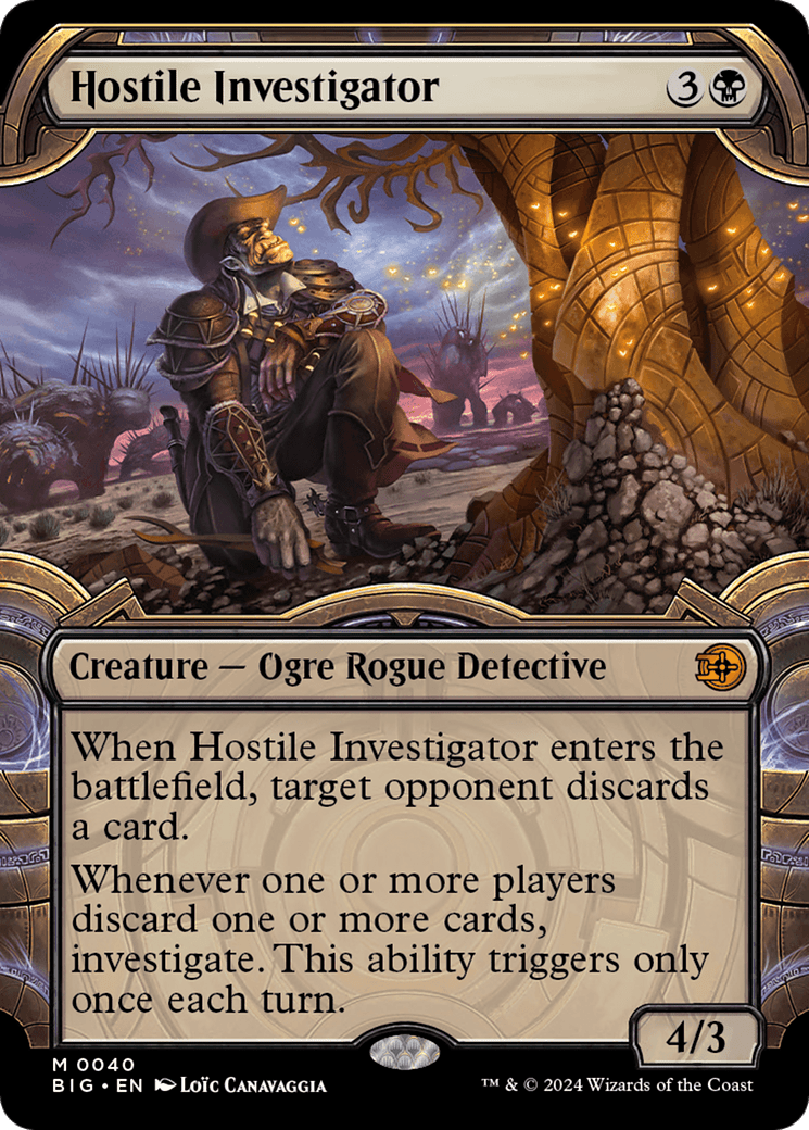 Hostile Investigator (Showcase) [Outlaws of Thunder Junction: The Big Score] MTG Single Magic: The Gathering  | Multizone: Comics And Games