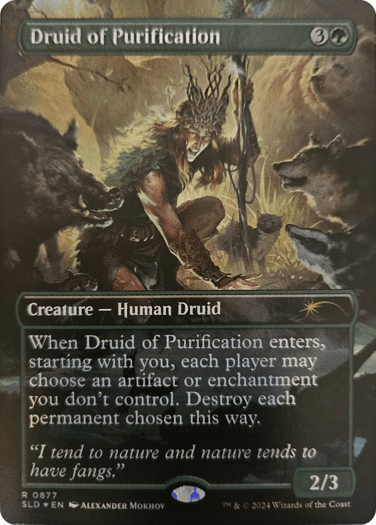 Druid of Purification (Rainbow Foil) [Secret Lair Drop Series] MTG Single Magic: The Gathering  | Multizone: Comics And Games
