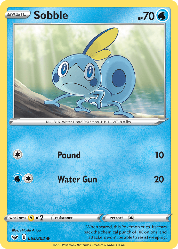 Sobble (055/202) [Sword & Shield: Base Set] Pokemon Single Pokémon  | Multizone: Comics And Games