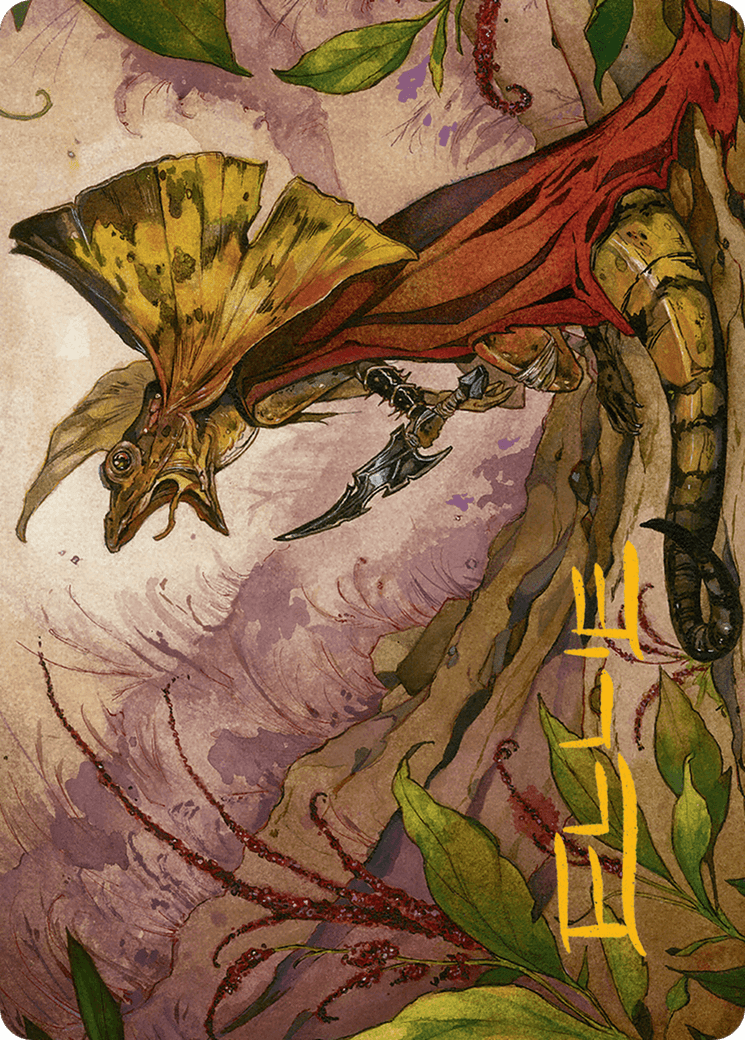 Hired Claw Art Card (Gold-Stamped Signature) [Bloomburrow Art Series] MTG Single Magic: The Gathering  | Multizone: Comics And Games
