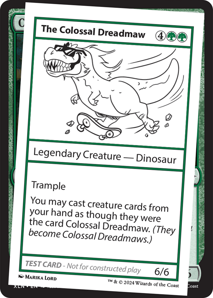 The Colossal Dreadmaw [Mystery Booster 2 Playtest Cards] MTG Single Magic: The Gathering  | Multizone: Comics And Games