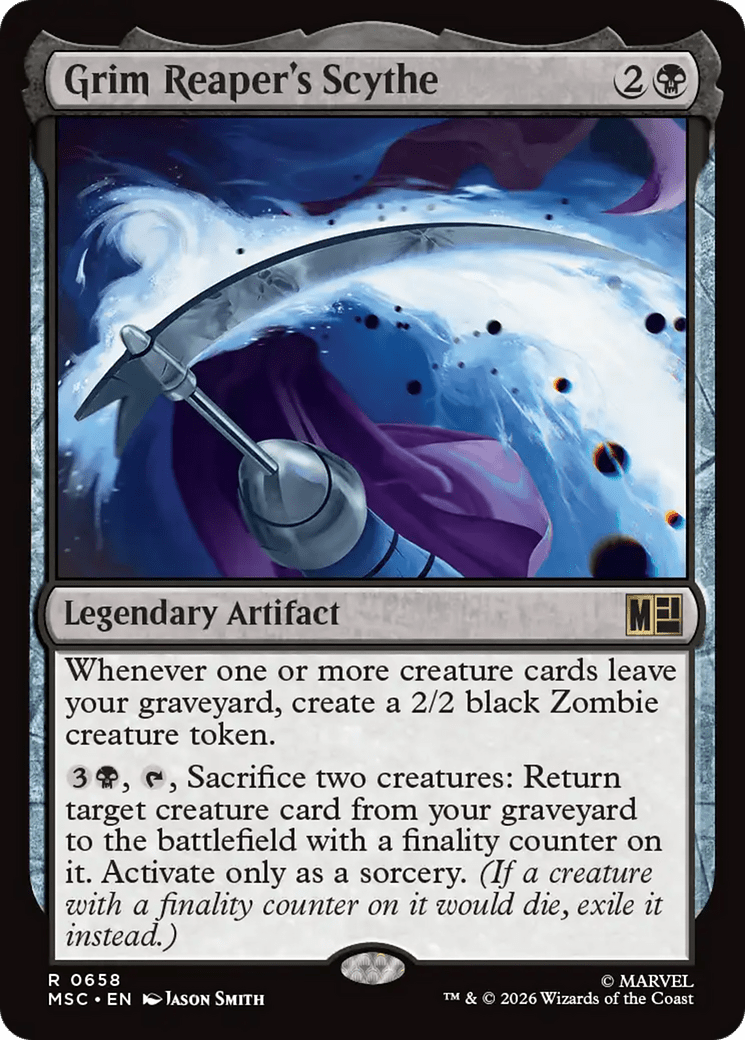 Grim Reaper's Scythe [Marvel Super Heroes Commander] MTG Single Magic: The Gathering  | Multizone: Comics And Games