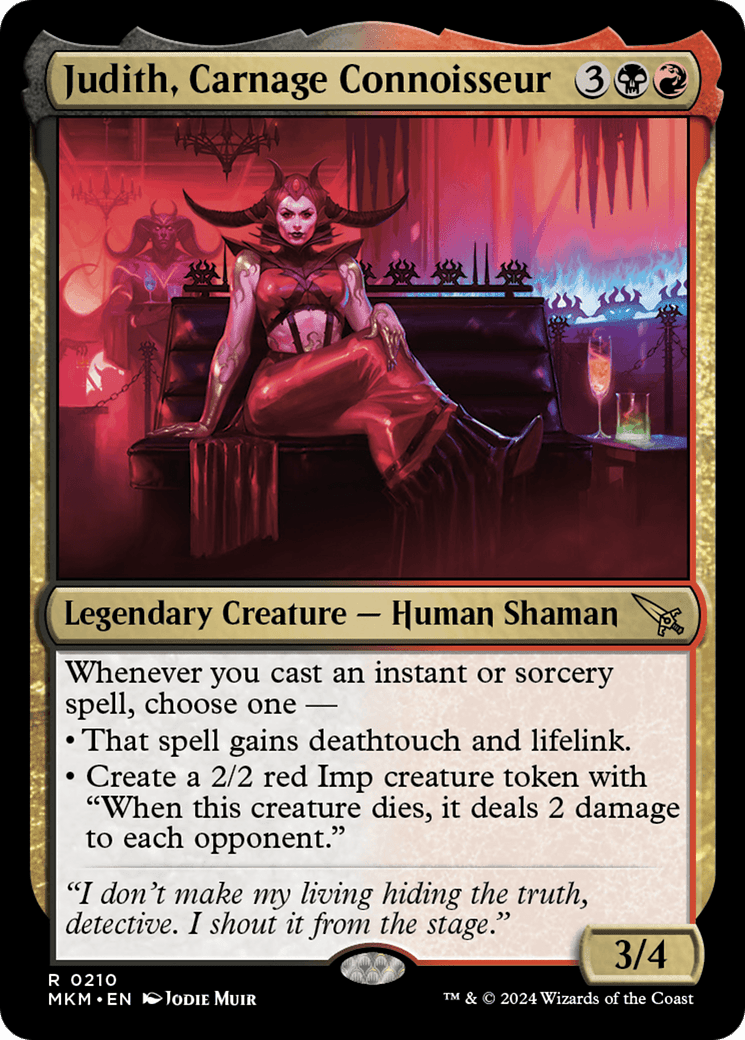 Judith, Carnage Connoisseur [Murders at Karlov Manor] MTG Single Magic: The Gathering  | Multizone: Comics And Games