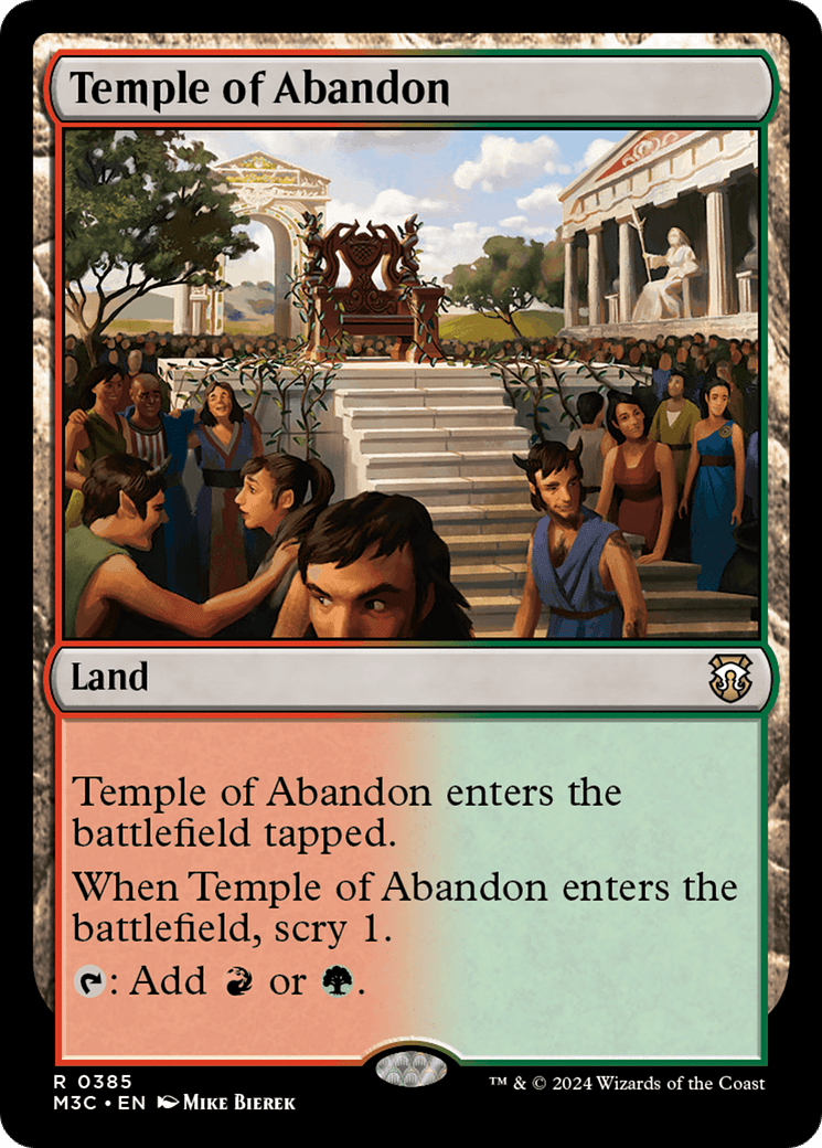 Temple of Abandon [Modern Horizons 3 Commander] MTG Single Magic: The Gathering  | Multizone: Comics And Games