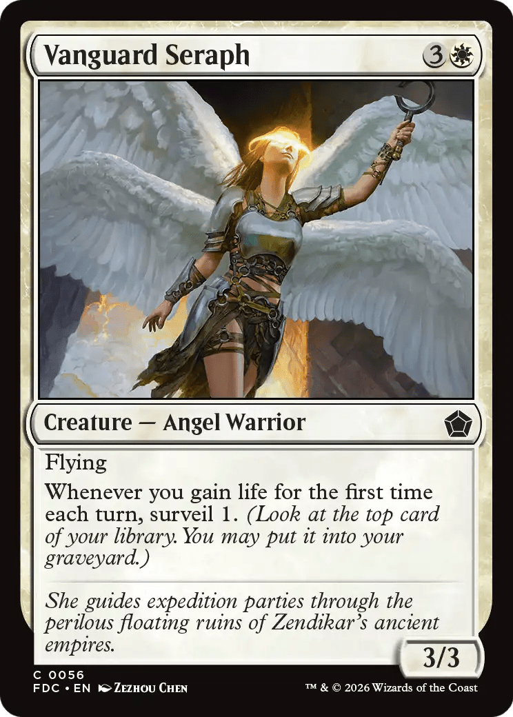 Vanguard Seraph [Foundations Commander] MTG Single Magic: The Gathering  | Multizone: Comics And Games