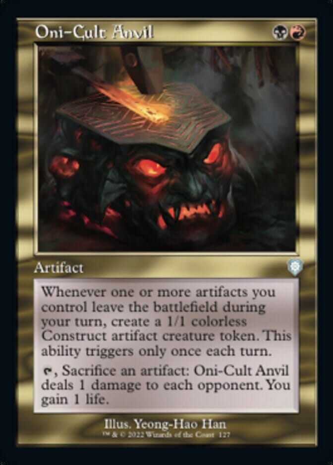 Oni-Cult Anvil (Retro) [The Brothers' War Commander] MTG Single Magic: The Gathering  | Multizone: Comics And Games