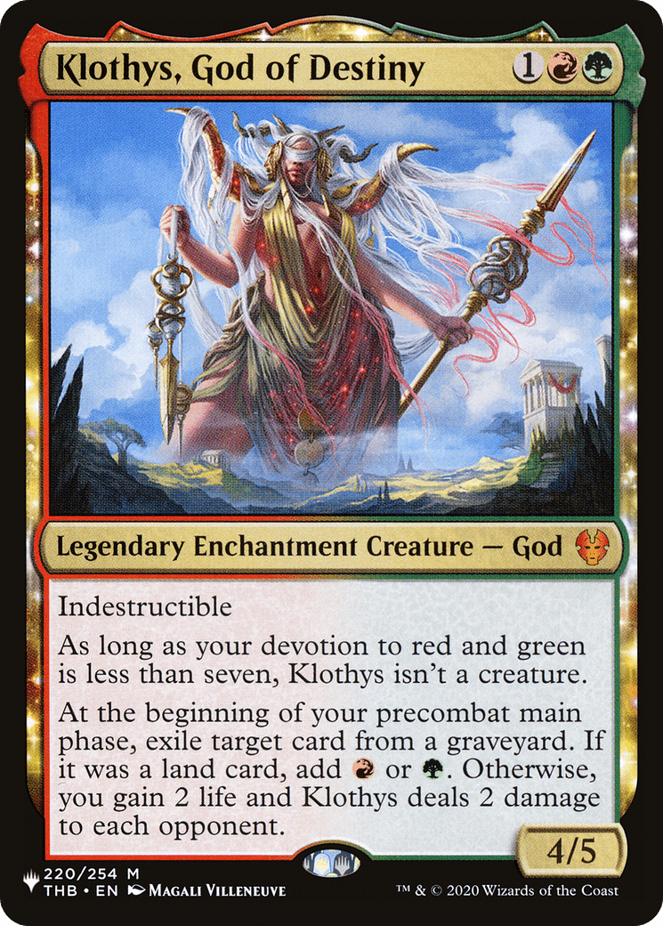Klothys, God of Destiny [The List] MTG Single Magic: The Gathering  | Multizone: Comics And Games