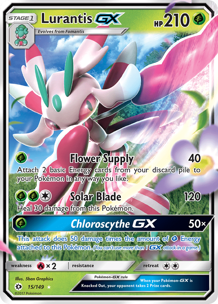 Lurantis GX (15/149) [Sun & Moon: Base Set] Pokemon Single Pokémon  | Multizone: Comics And Games