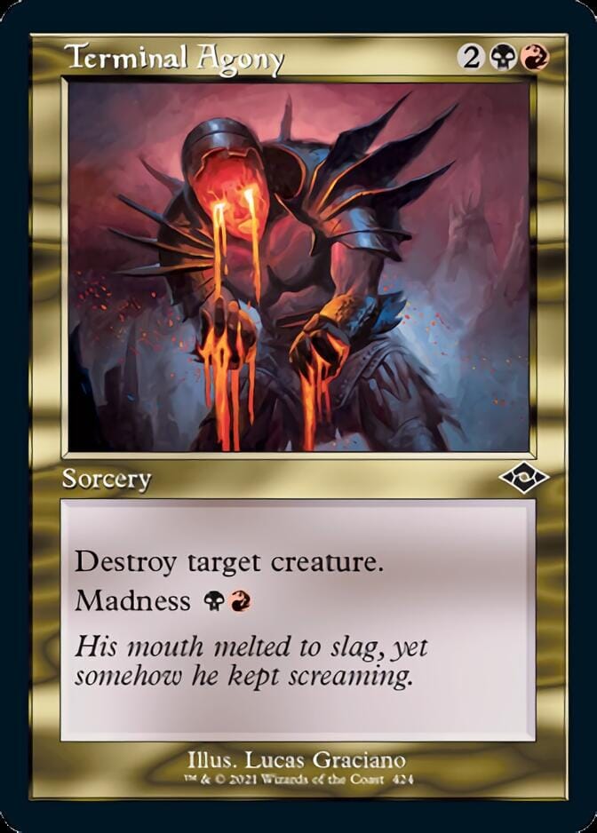 Terminal Agony (Retro Foil Etched) [Modern Horizons 2] MTG Single Magic: The Gathering  | Multizone: Comics And Games