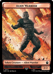 Alien Rhino // Alien Warrior Double-Sided Token [Doctor Who Tokens] MTG Single Magic: The Gathering  | Multizone: Comics And Games