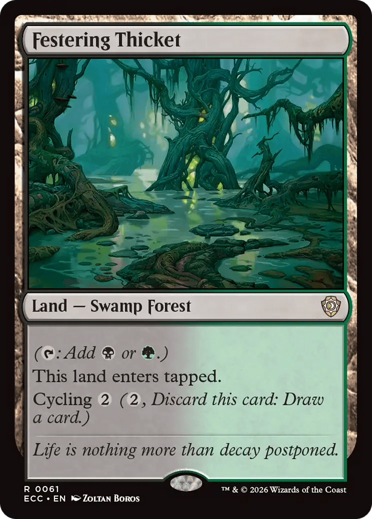 Festering Thicket [Lorwyn Eclipsed Commander] MTG Single Magic: The Gathering  | Multizone: Comics And Games