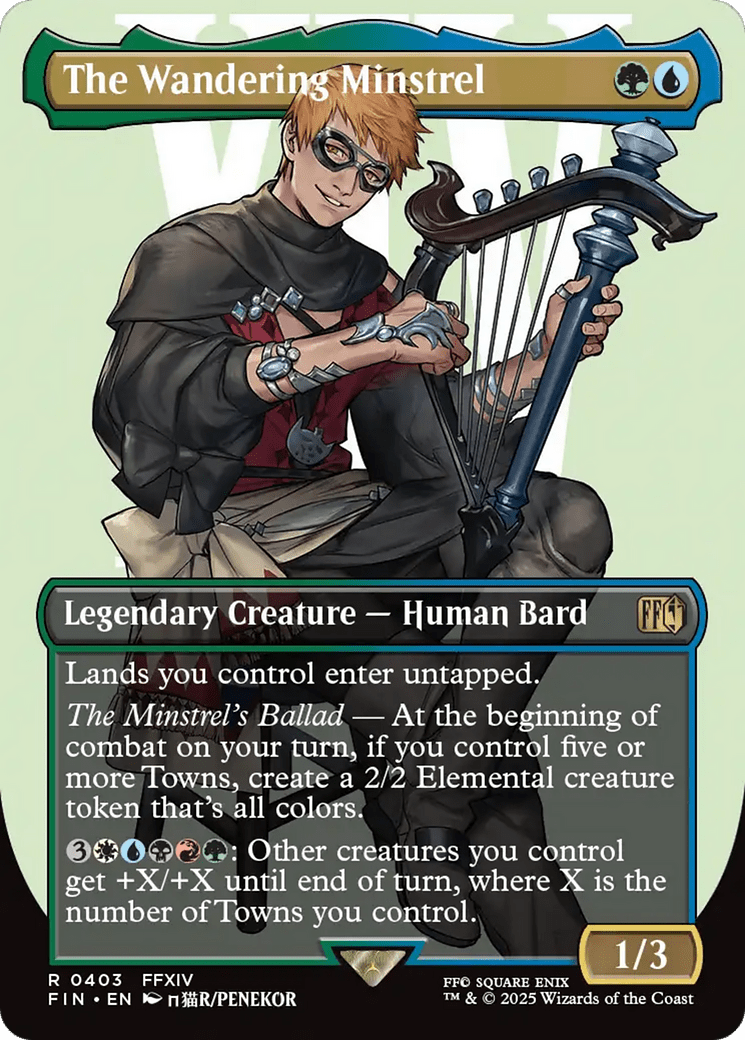 The Wandering Minstrel (Borderless) [FINAL FANTASY] MTG Single Magic: The Gathering  | Multizone: Comics And Games