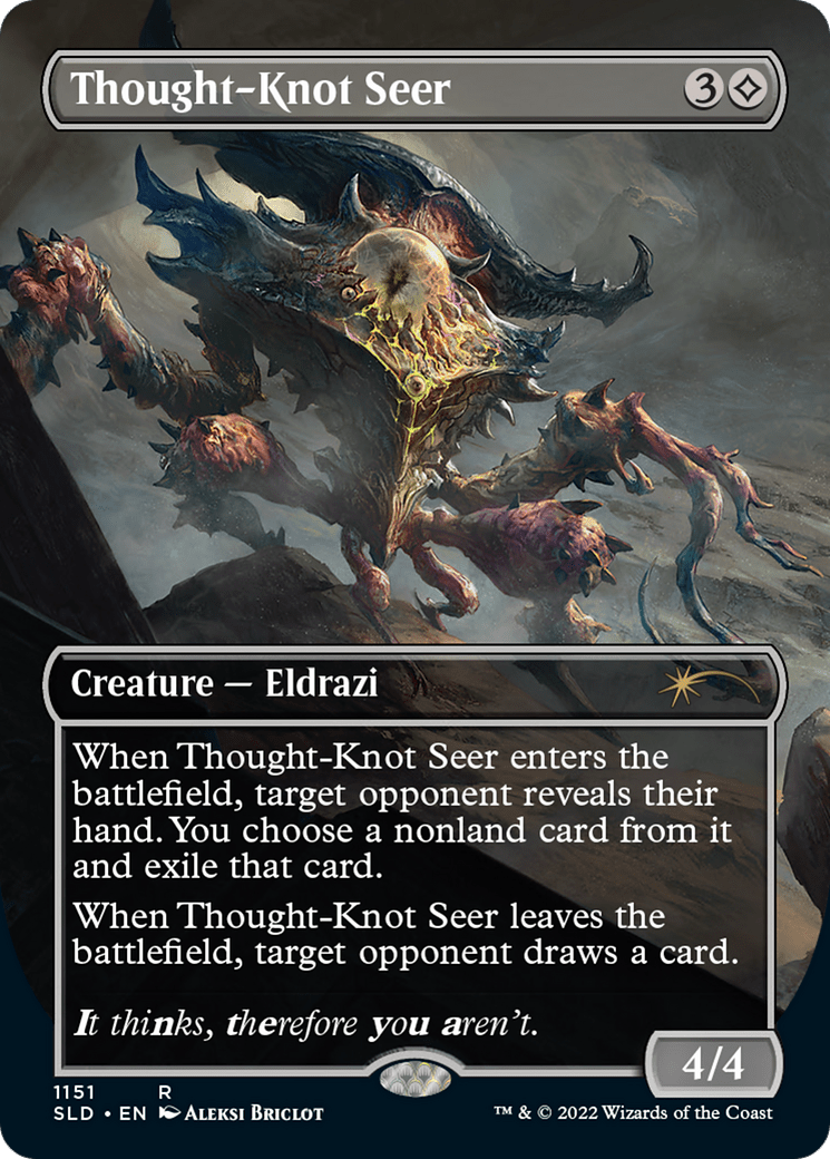 Thought-Knot Seer (1151) (Borderless) [Secret Lair Drop Series] MTG Single Magic: The Gathering  | Multizone: Comics And Games