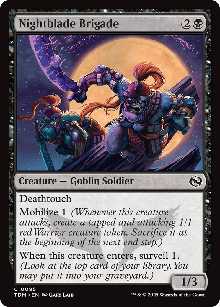 Nightblade Brigade [Tarkir: Dragonstorm] MTG Single Magic: The Gathering  | Multizone: Comics And Games