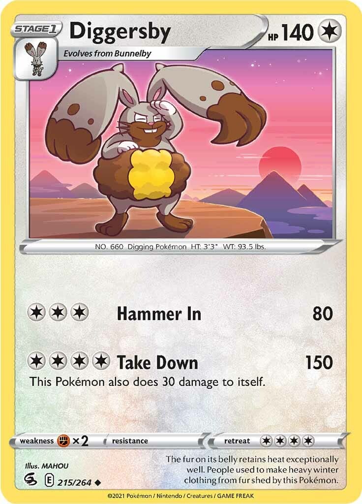 Diggersby (215/264) [Sword & Shield: Fusion Strike] Pokemon Single Pokémon  | Multizone: Comics And Games