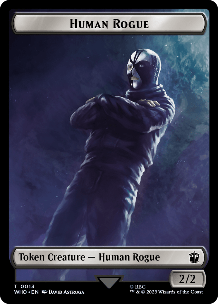 Human Rogue // Clue (0021) Double-Sided Token [Doctor Who Tokens] MTG Single Magic: The Gathering  | Multizone: Comics And Games