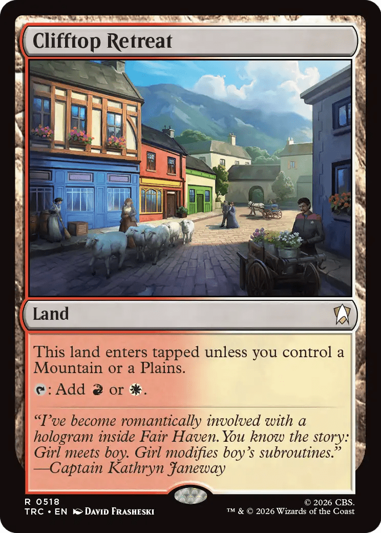 Clifftop Retreat [Star Trek Commander] MTG Single Magic: The Gathering  | Multizone: Comics And Games