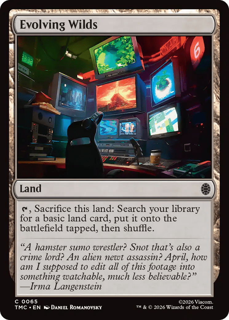 Evolving Wilds [Teenage Mutant Ninja Turtles Commander] MTG Single Magic: The Gathering  | Multizone: Comics And Games