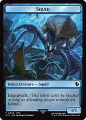 Spirit // Squid Double-Sided Token [FINAL FANTASY Commander Tokens] MTG Single Magic: The Gathering  | Multizone: Comics And Games