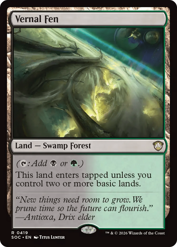 Vernal Fen [Secrets of Strixhaven Commander] MTG Single Magic: The Gathering  | Multizone: Comics And Games
