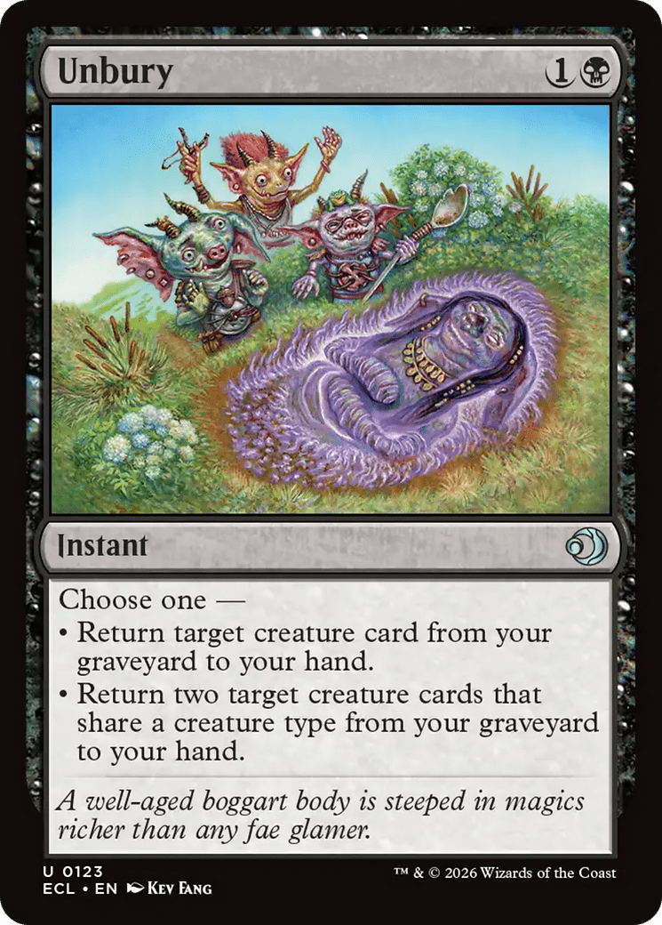 Unbury [Lorwyn Eclipsed] MTG Single Magic: The Gathering  | Multizone: Comics And Games