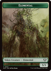 Elemental (0007) // Golem (0014) Double-Sided Token [Edge of Eternities Commander Tokens] MTG Single Magic: The Gathering  | Multizone: Comics And Games