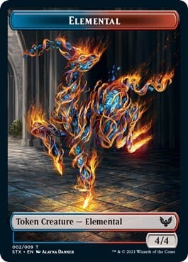 Elemental // Pest Double-Sided Token [Strixhaven: School of Mages Tokens] MTG Single Magic: The Gathering  | Multizone: Comics And Games