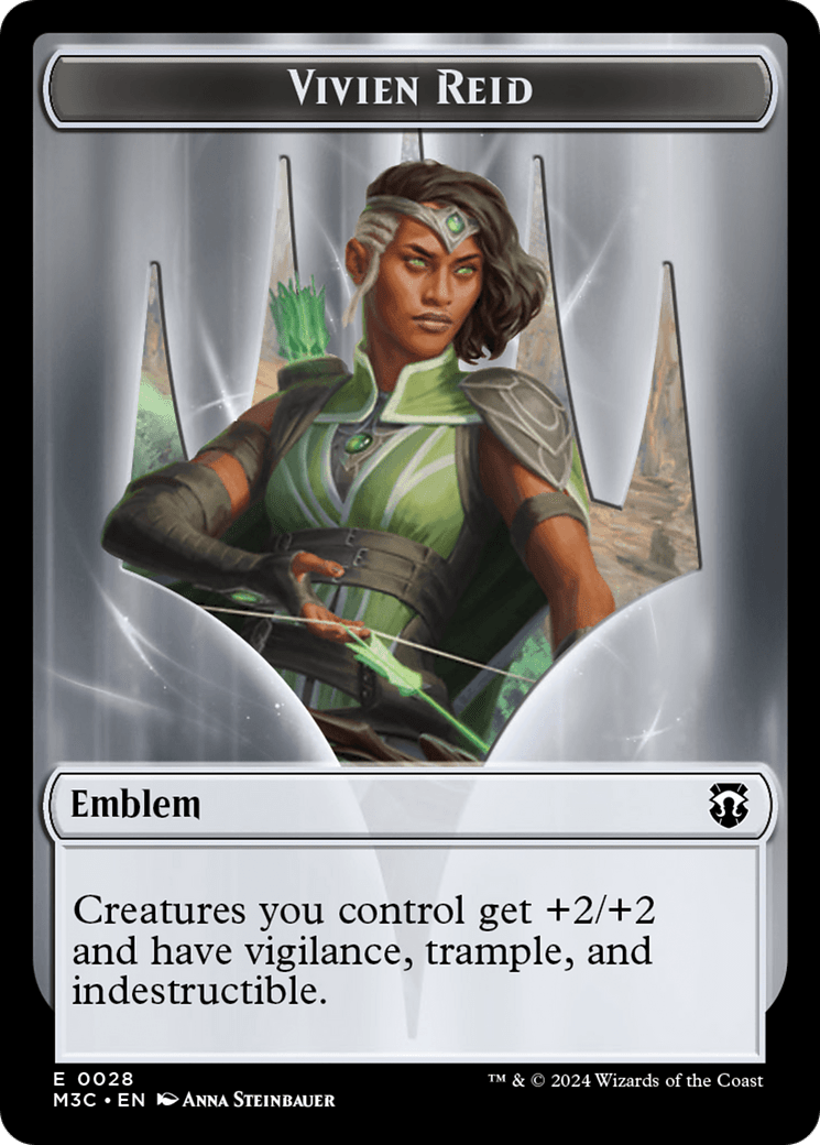 Forest Dryad (Ripple Foil) // Emblem - Vivien Reid Double-Sided Token [Modern Horizons 3 Commander Tokens] MTG Single Magic: The Gathering  | Multizone: Comics And Games