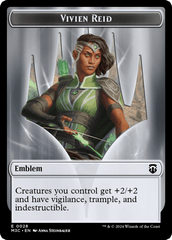 Forest Dryad (Ripple Foil) // Emblem - Vivien Reid Double-Sided Token [Modern Horizons 3 Commander Tokens] MTG Single Magic: The Gathering  | Multizone: Comics And Games