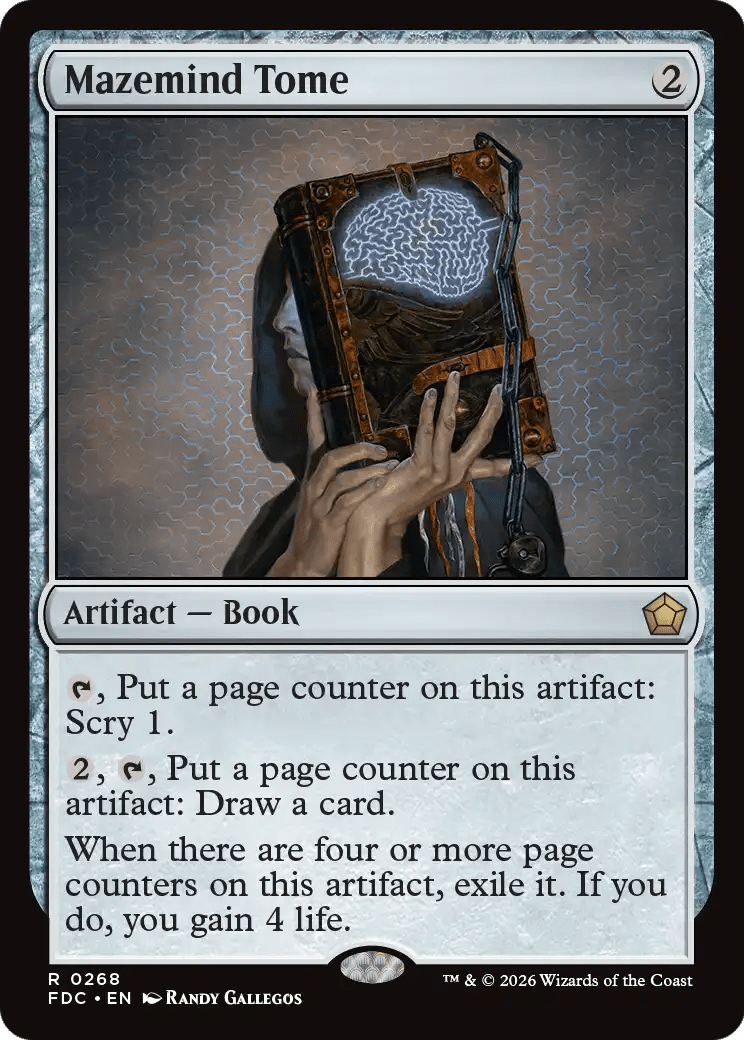 Mazemind Tome [Foundations Commander] MTG Single Magic: The Gathering  | Multizone: Comics And Games