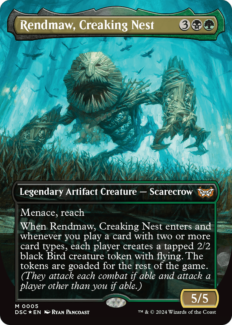 Rendmaw, Creaking Nest (Borderless) [Duskmourn: House of Horror Commander] MTG Single Magic: The Gathering  | Multizone: Comics And Games