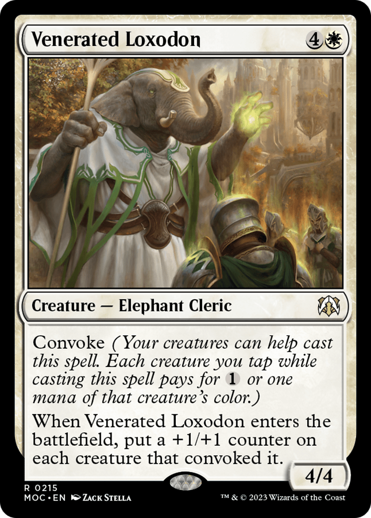 Venerated Loxodon [March of the Machine Commander] MTG Single Magic: The Gathering  | Multizone: Comics And Games