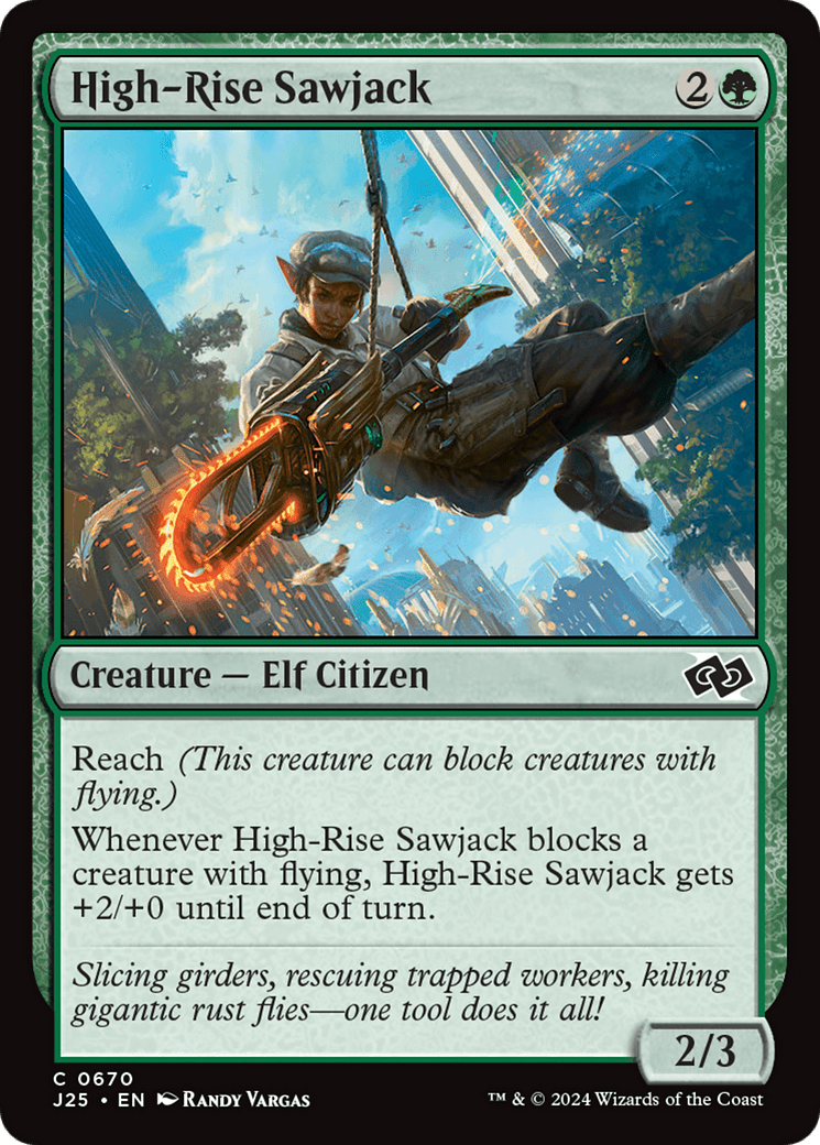 High-Rise Sawjack [Foundations Jumpstart] MTG Single Magic: The Gathering  | Multizone: Comics And Games