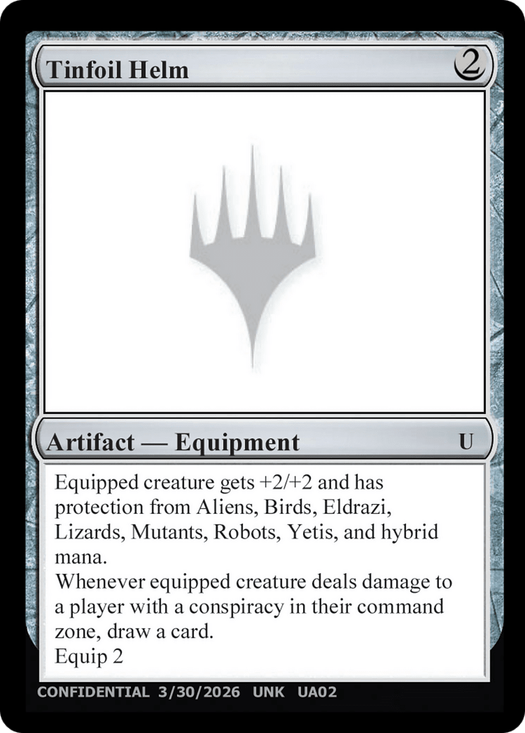 Tinfoil Helm [Unknown Event] MTG Single Magic: The Gathering  | Multizone: Comics And Games