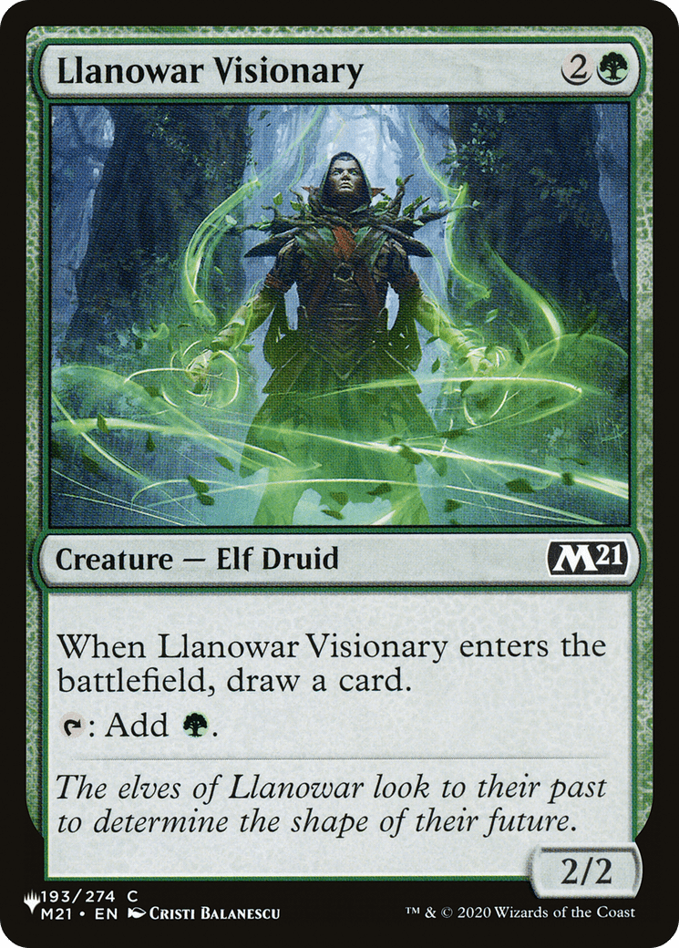 Llanowar Visionary [The List] MTG Single Magic: The Gathering  | Multizone: Comics And Games