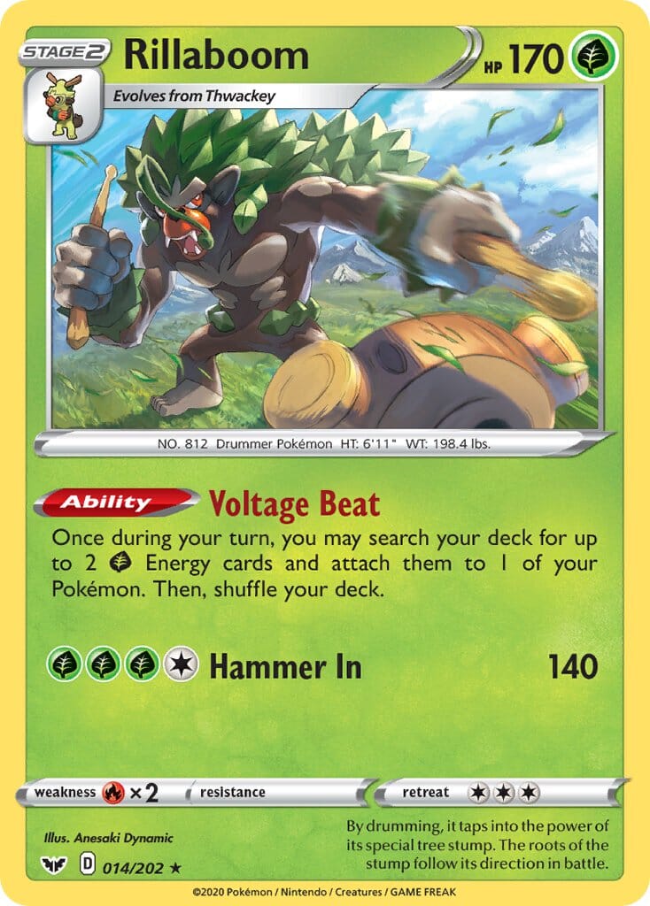 Rillaboom (014/202) (Theme Deck Exclusive) [Sword & Shield: Base Set] Pokemon Single Pokémon  | Multizone: Comics And Games