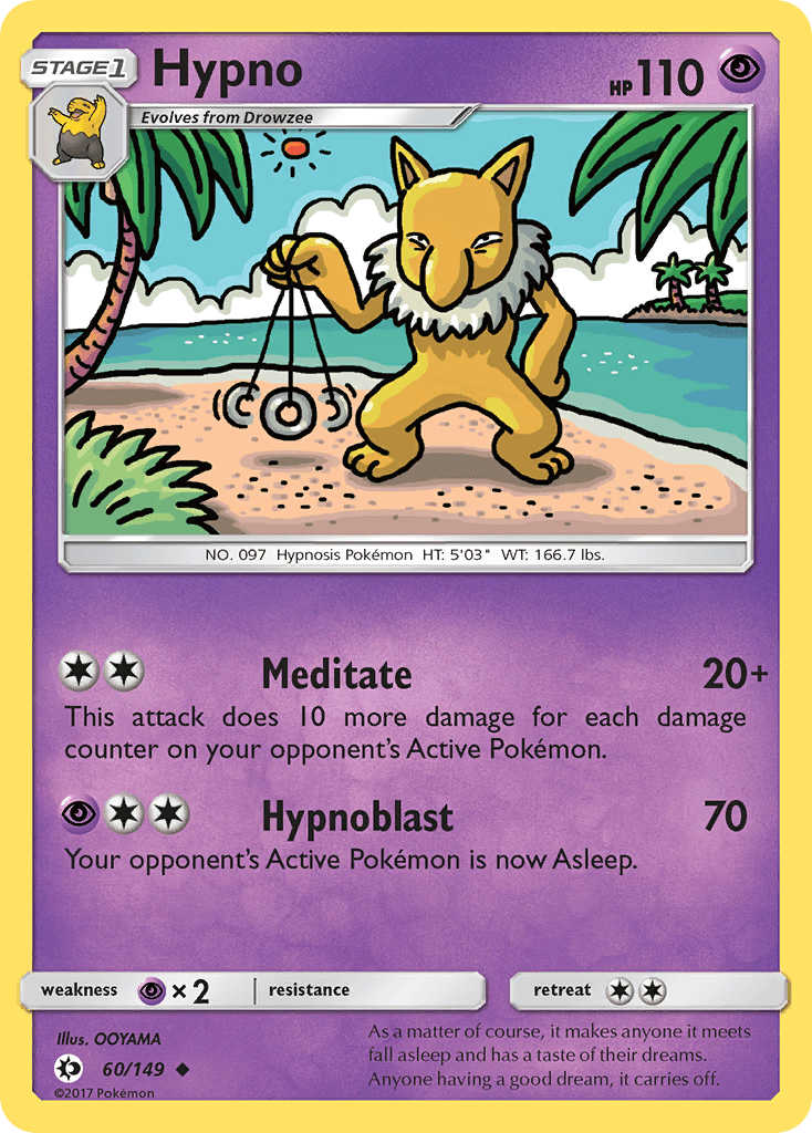 Hypno (60/149) [Sun & Moon: Base Set] Pokemon Single Pokémon  | Multizone: Comics And Games