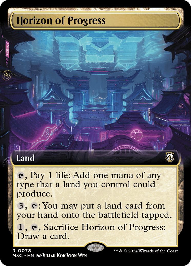 Horizon of Progress (Extended Art) [Modern Horizons 3 Commander] MTG Single Magic: The Gathering  | Multizone: Comics And Games