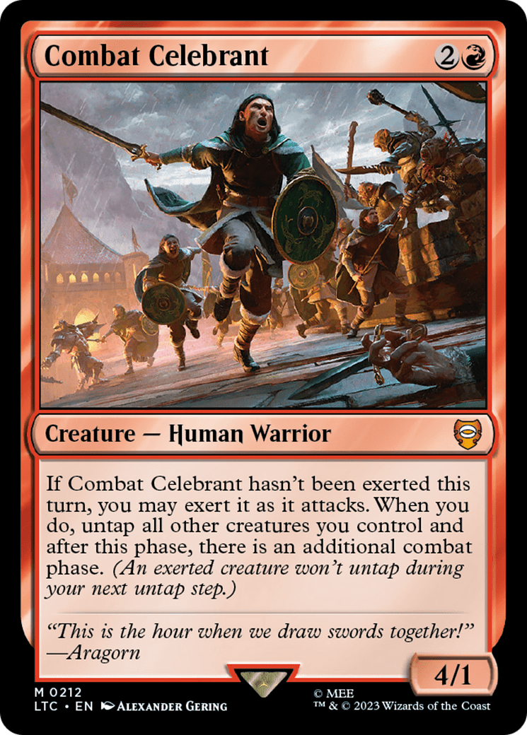 Combat Celebrant [The Lord of the Rings: Tales of Middle-Earth Commander] MTG Single Magic: The Gathering  | Multizone: Comics And Games