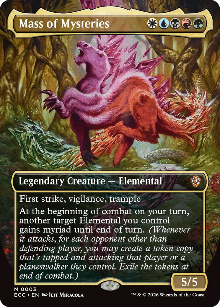 Mass of Mysteries (Borderless) [Lorwyn Eclipsed Commander] MTG Single Magic: The Gathering  | Multizone: Comics And Games