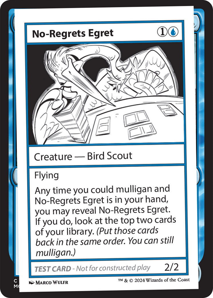 No-Regrets Egret [Mystery Booster 2 Playtest Cards] MTG Single Magic: The Gathering  | Multizone: Comics And Games