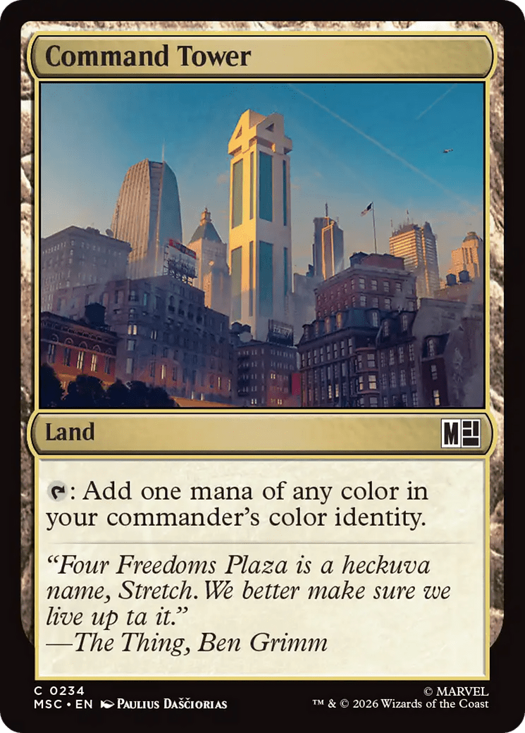 Command Tower (0234) [Marvel Super Heroes Commander] MTG Single Magic: The Gathering  | Multizone: Comics And Games